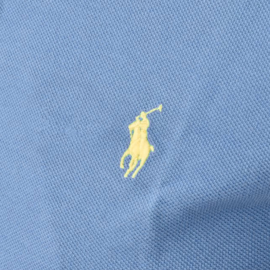 Alternative Image for ProductRalph Lauren Slim Fit Polo T Shirt Blue3
